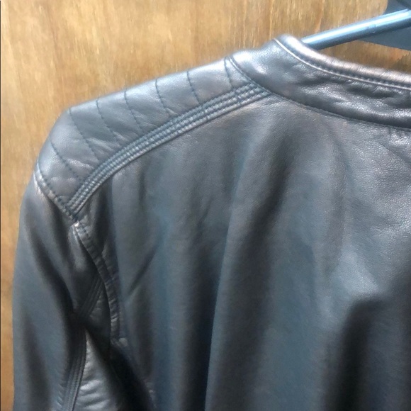 Calvin Klein Men’s Gold Leather Jacket Size M - Picture 3 of 7